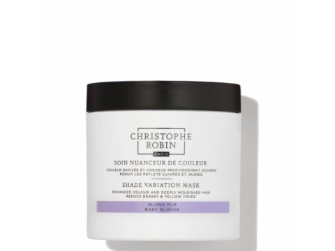 Christophe Robin SHADE VARIATION MASK - BABY BLONDE dažanti plaukų kaukė 250ml